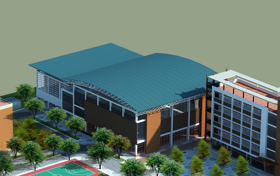 Nhà Đa năng - trường THPT Thực Nghiệm - Hà Nội
